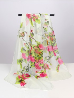 Chiffon Floral Fashion Scarf